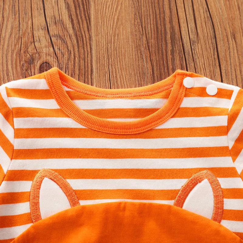 Onesie Cartoon Fox Prints Costume For Newborn Baby