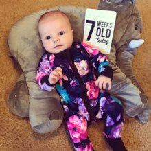 Flowers Print Onesie Newborn Infant Baby Costume Flowers Print Onesie Newborn Infant Baby Costume