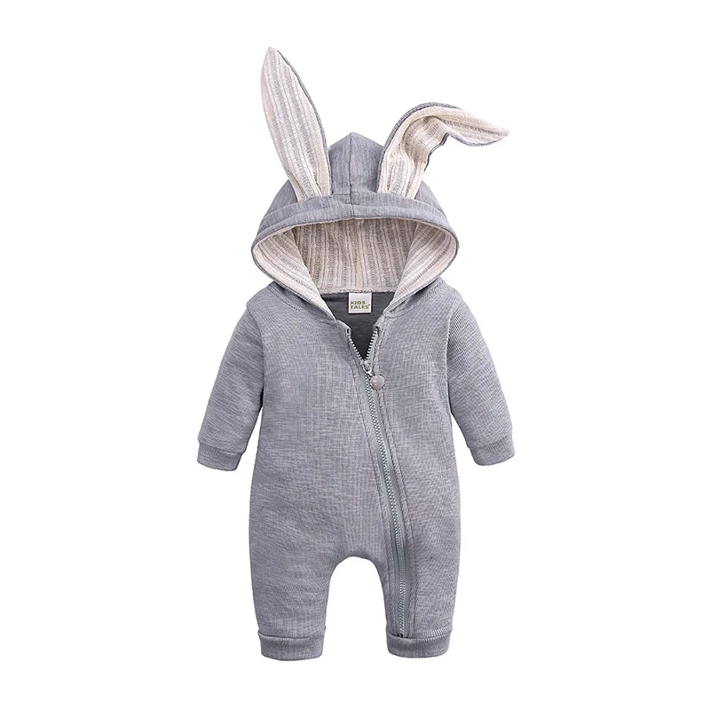 Rabbit Knitted Onesies Hoodie Outfits For Newborn Baby Infant