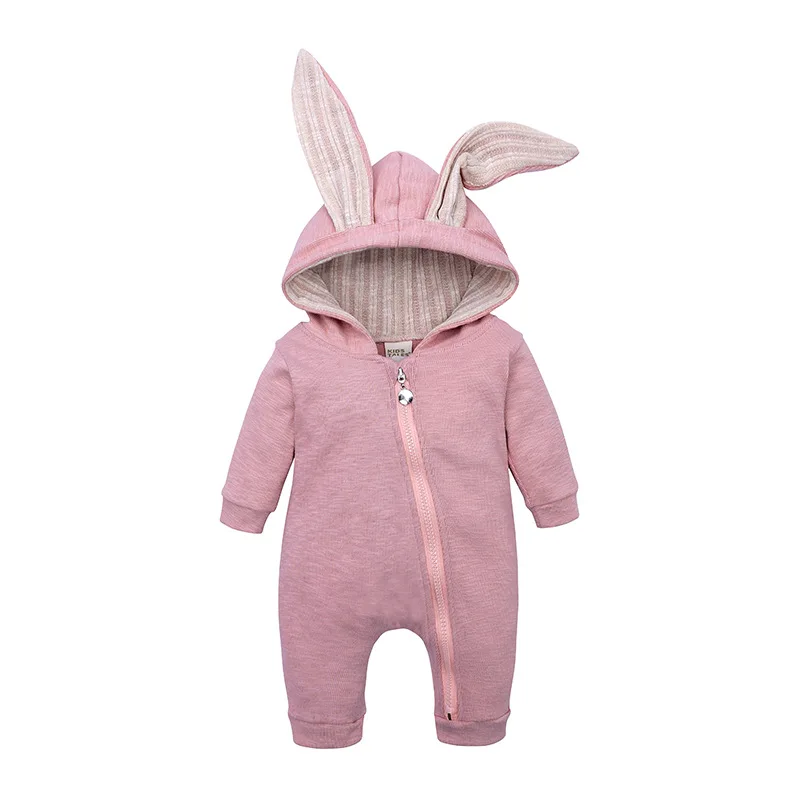 Rabbit Knitted Onesies Hoodie Outfits For Newborn Baby Infant