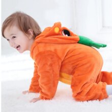 Carrot Cartoon Kigurumi Onesie Pajamas Costume For Newborn Baby Carrot Cartoon Kigurumi Onesie Pajamas Costume For Newborn Baby