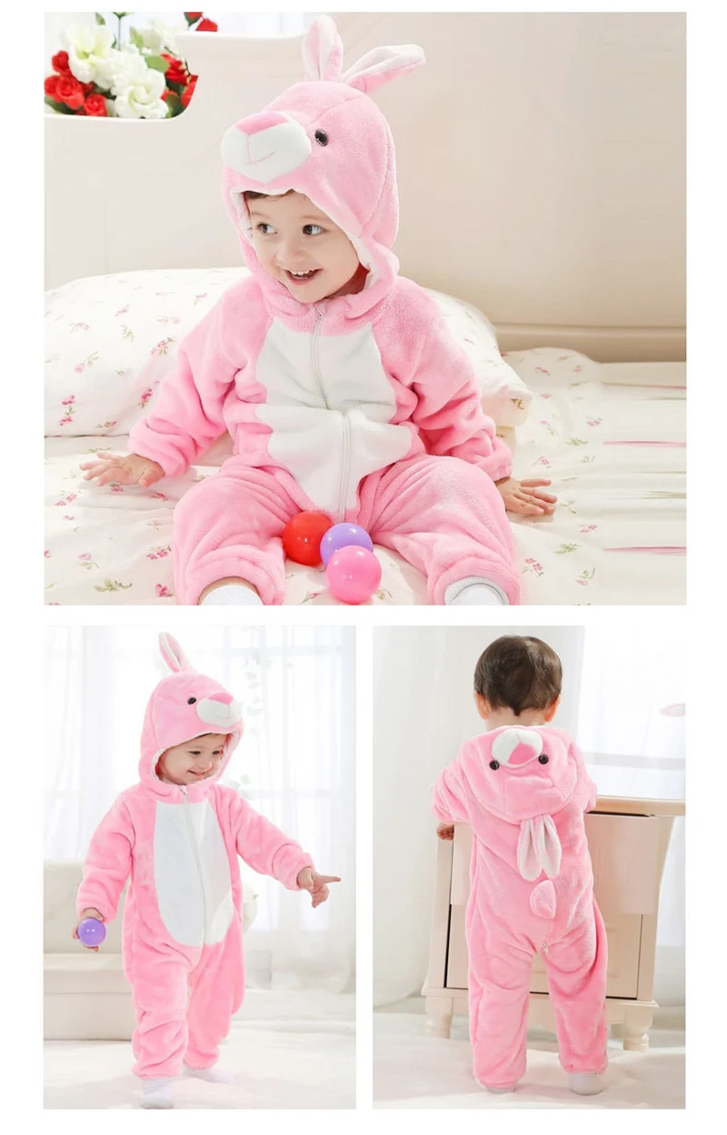 Carrot Cartoon Kigurumi Onesie Pajamas Costume For Newborn Baby