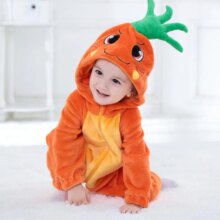 Carrot Cartoon Kigurumi Onesie Pajamas Costume For Newborn Baby Carrot Cartoon Kigurumi Onesie Pajamas Costume For Newborn Baby