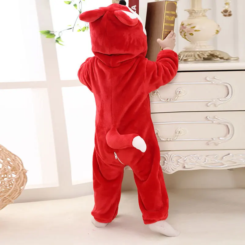 Carrot Cartoon Kigurumi Onesie Pajamas Costume For Newborn Baby