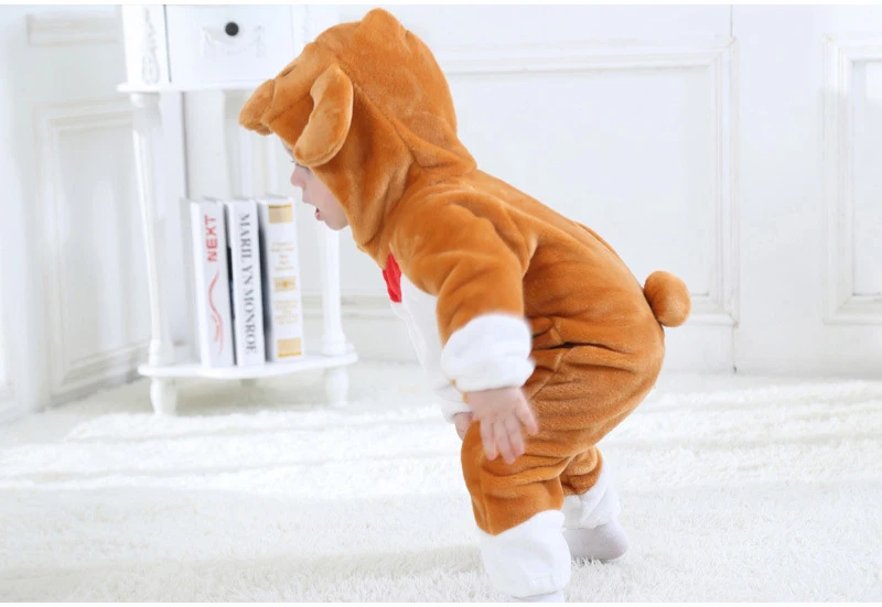 Carrot Cartoon Kigurumi Onesie Pajamas Costume For Newborn Baby