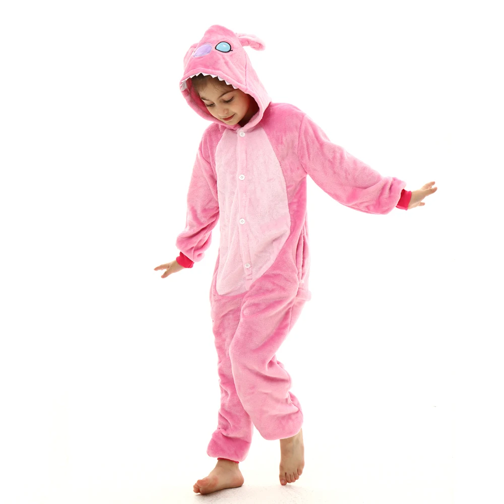 Stitch/Unicorn/Panda Kigurumi Onesie Pajamas For Kids