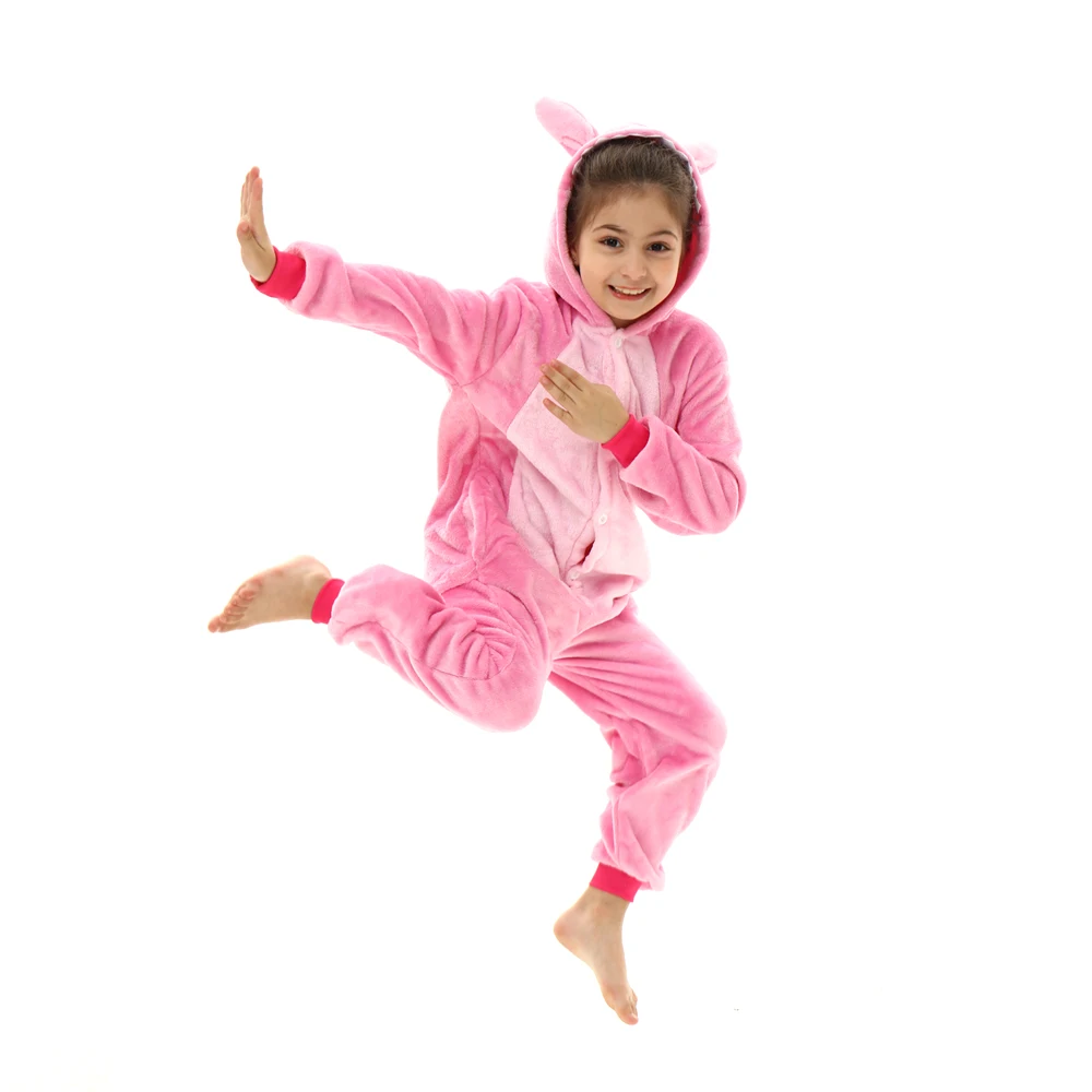 Stitch/Unicorn/Panda Kigurumi Onesie Pajamas For Kids
