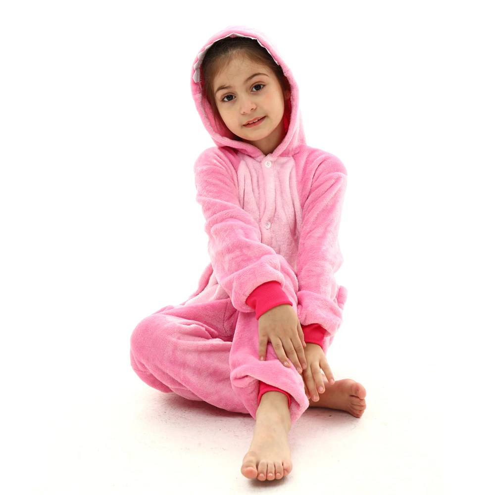 Stitch/Unicorn/Panda Kigurumi Onesie Pajamas For Kids