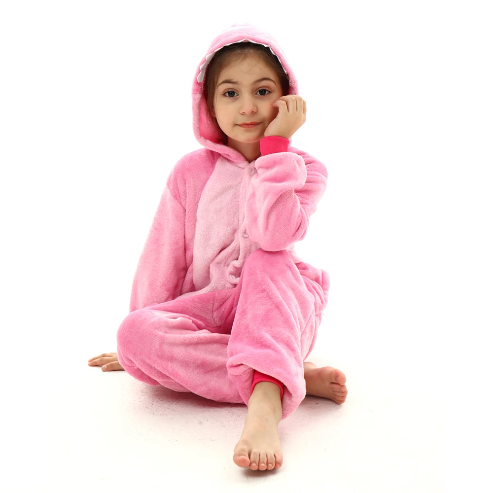 Stitch/Unicorn/Panda Kigurumi Onesie Pajamas For Kids