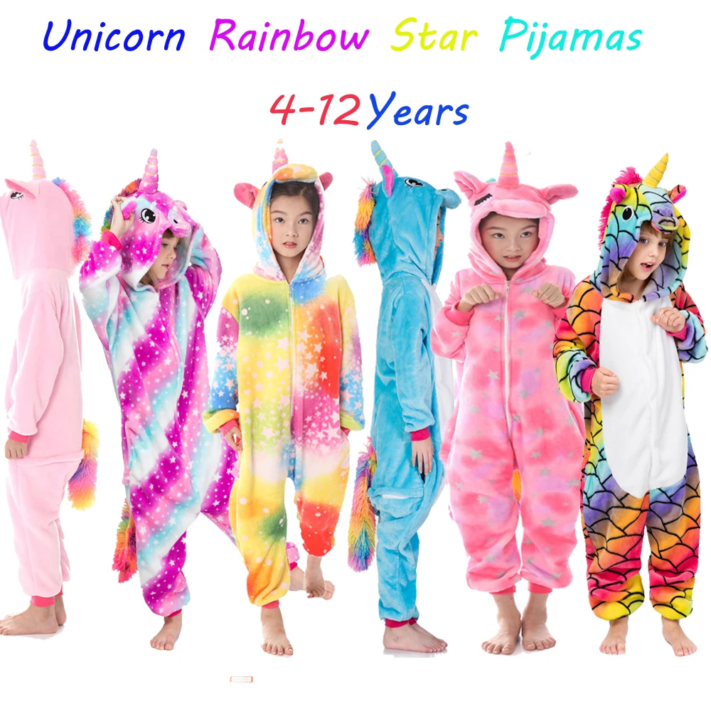 Unicorn/Panda Kigurumi Onesies Pajamas For Kids Unicorn/Panda Kigurumi Onesies Pajamas For Kids