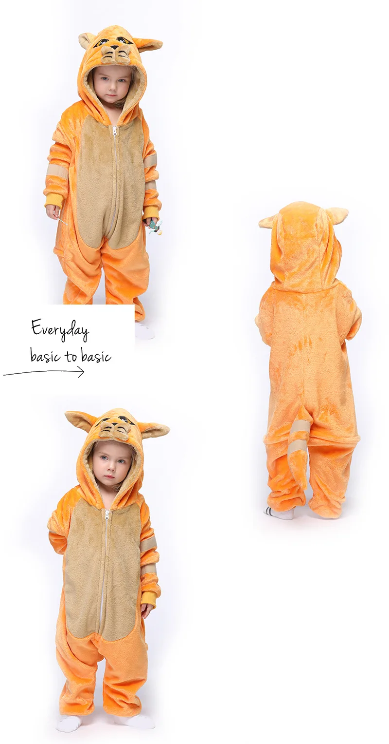 Kigurumi Onesie Unicorn Cartoon Blanket Pajamas For Children