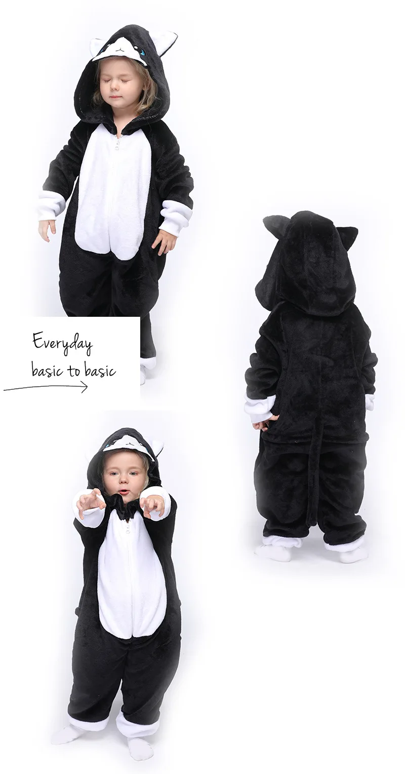 Kigurumi Onesie Unicorn Cartoon Blanket Pajamas For Children