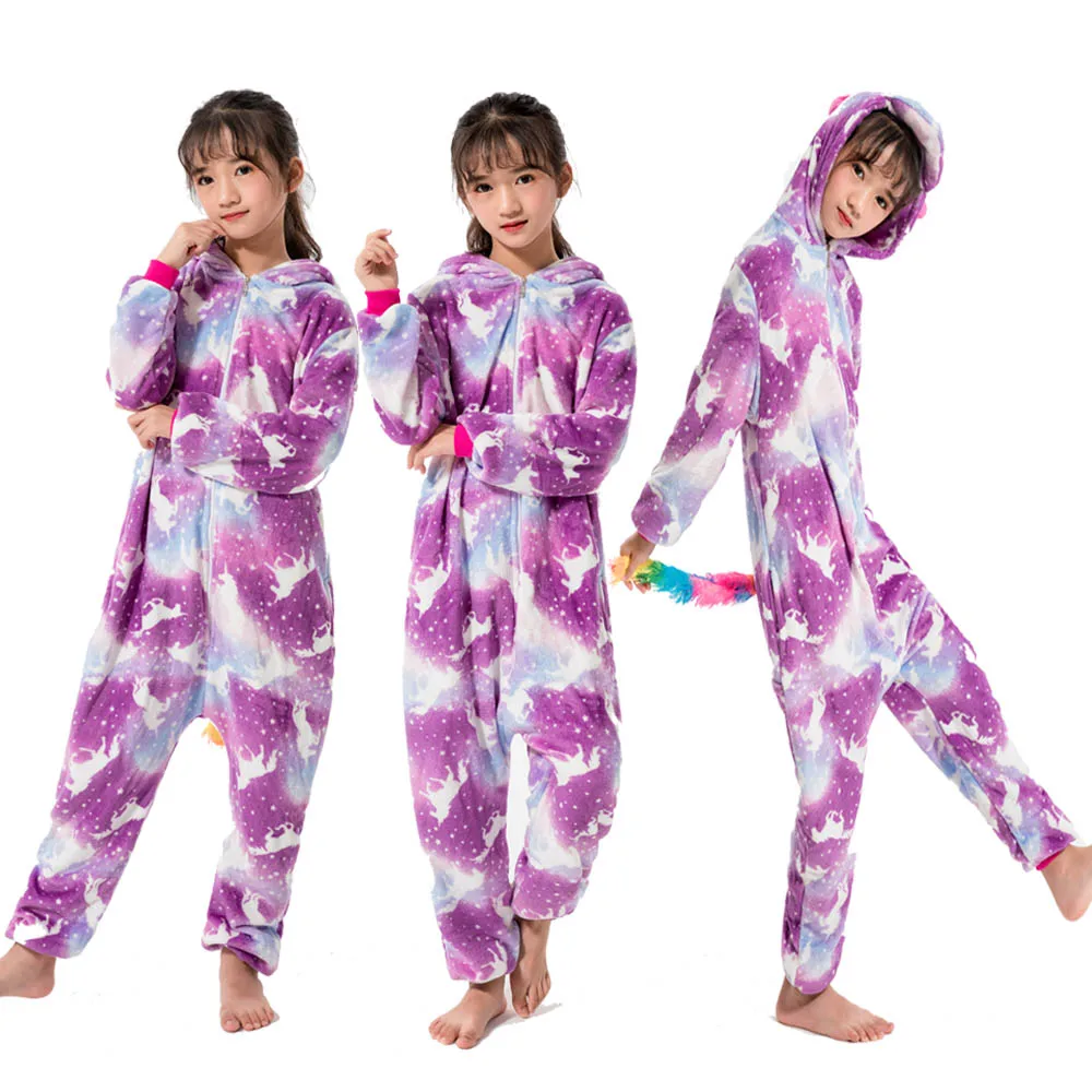Kigurumi Onesie Unicorn Pajamas For Kids