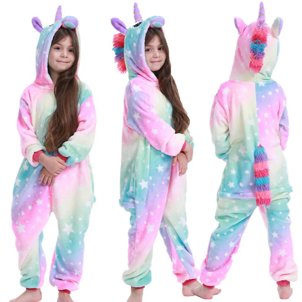 Kigurumi Onesie Unicorn Pajamas For Kids