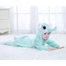 Elephant Animal Kigurumi Onesie Cartoon Costume For Infant Baby Elephant Animal Kigurumi Onesie Cartoon Costume For Infant Baby