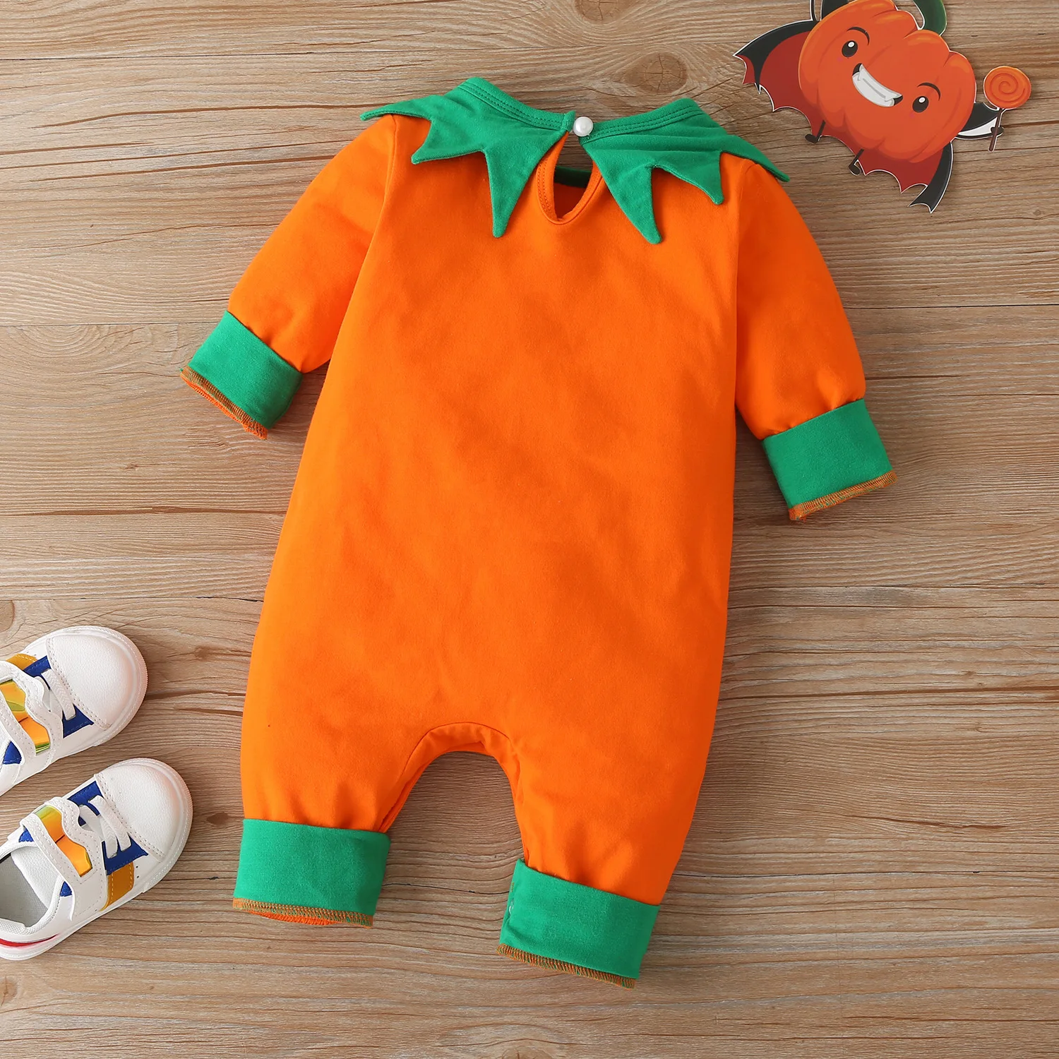 Halloween Pumpkin Sleeveless Costume For Baby Halloween Pumpkin Sleeveless Costume For Baby