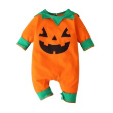 Halloween Pumpkin Sleeveless Costume For Baby Halloween Pumpkin Sleeveless Costume For Baby