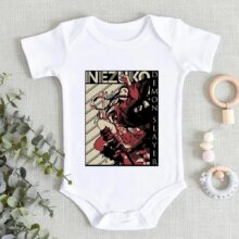 Kimetsu No Yaiba Print Anime Onesie Jumpsuits For Infant Baby Kimetsu No Yaiba Print Anime Onesie Jumpsuits For Infant Baby