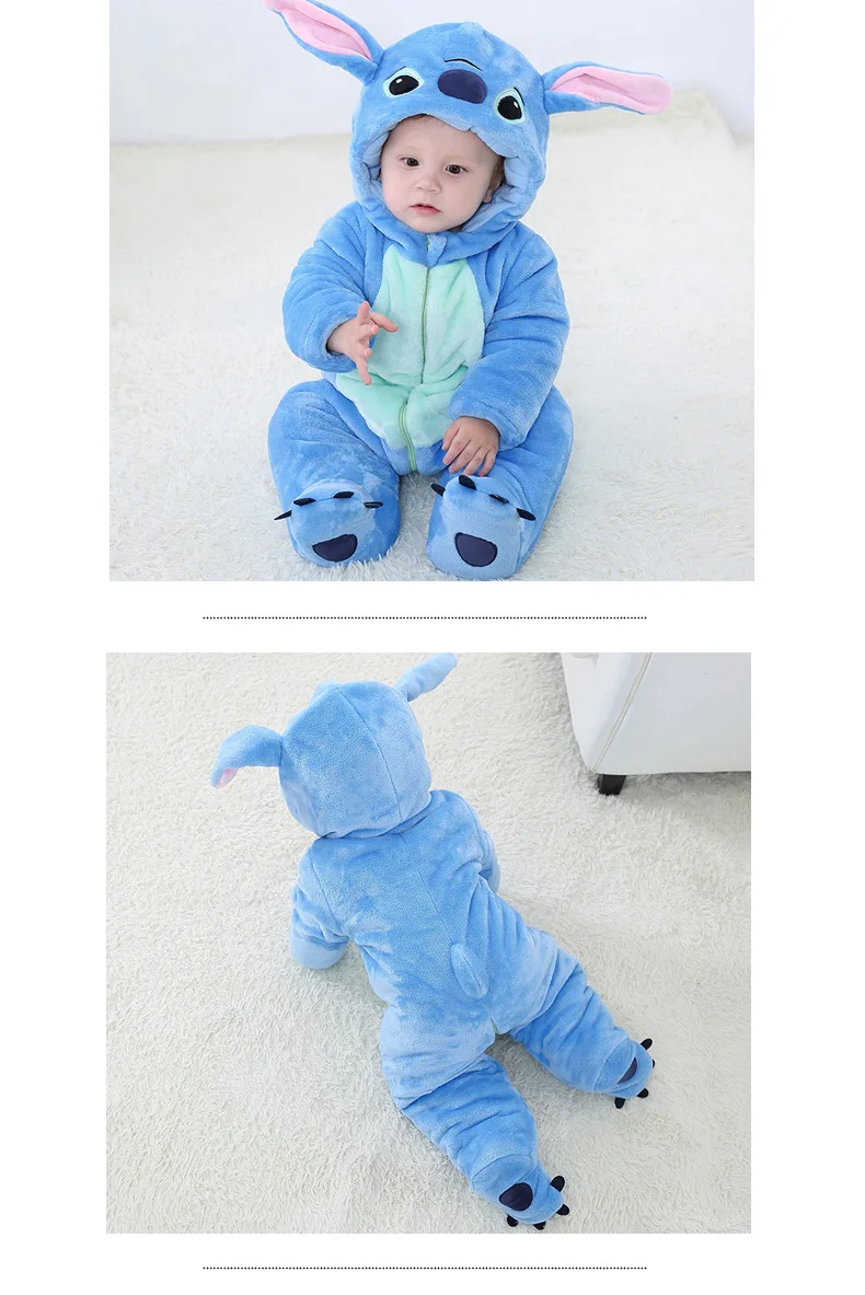 Kawaii Onesie Blue Cartoon Costume For Infant Baby Kawaii Onesie Blue Cartoon Costume For Infant Baby
