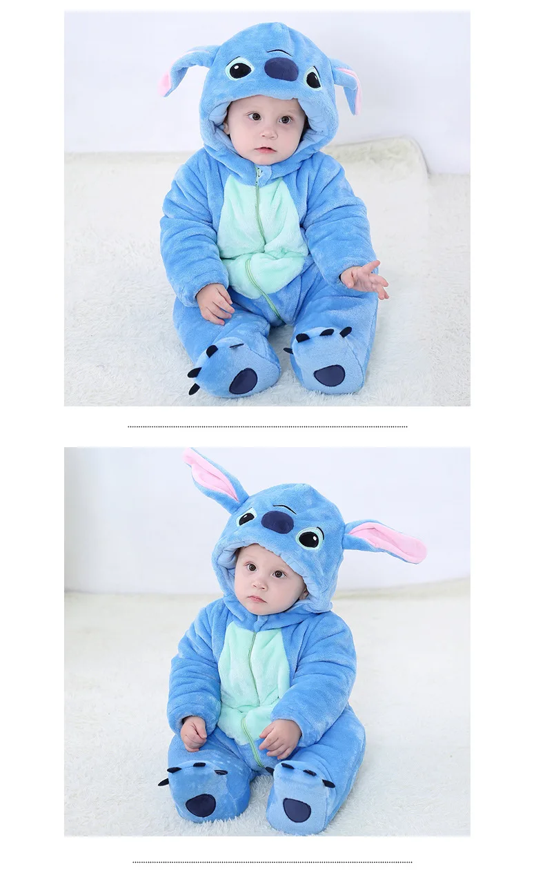 Kawaii Onesie Blue Cartoon Costume For Infant Baby Kawaii Onesie Blue Cartoon Costume For Infant Baby