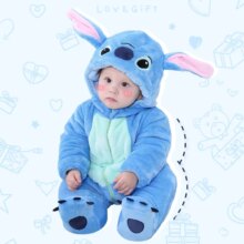 Kawaii Onesie Blue Cartoon Costume For Infant Baby Kawaii Onesie Blue Cartoon Costume For Infant Baby