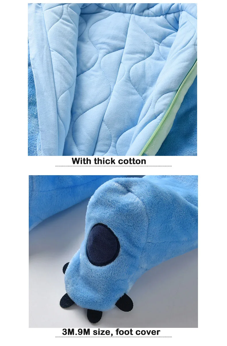 Kawaii Onesie Blue Cartoon Costume For Infant Baby Kawaii Onesie Blue Cartoon Costume For Infant Baby