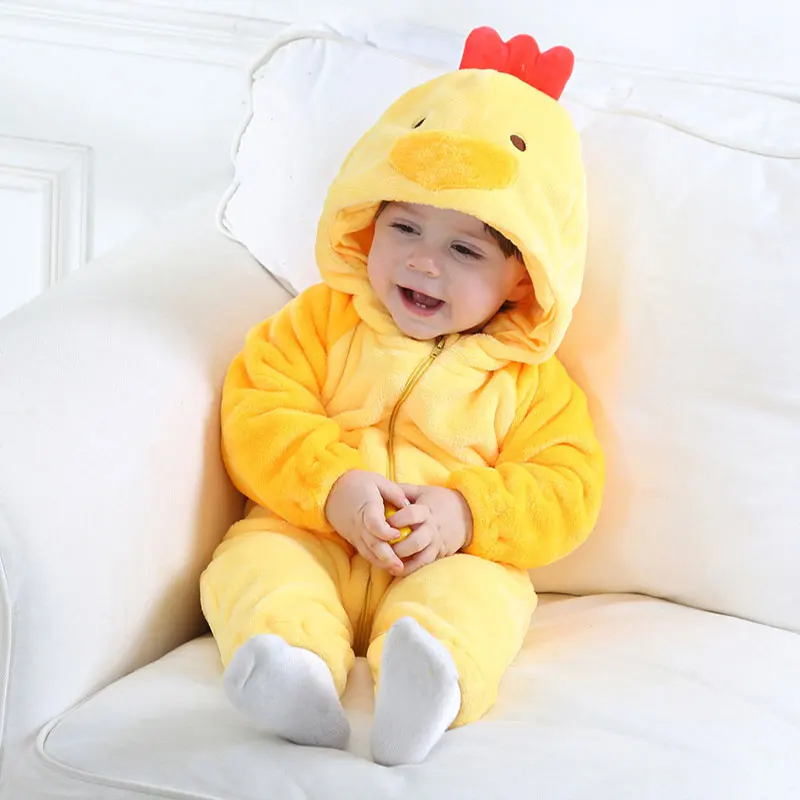 Kawaii Kigurumi Yellow Chick Costumes For Baby