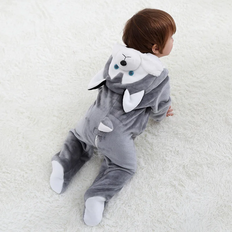 Husky Dog Pajama Kawaii Costumes For Baby Husky Dog Pajama Kawaii Costumes For Baby
