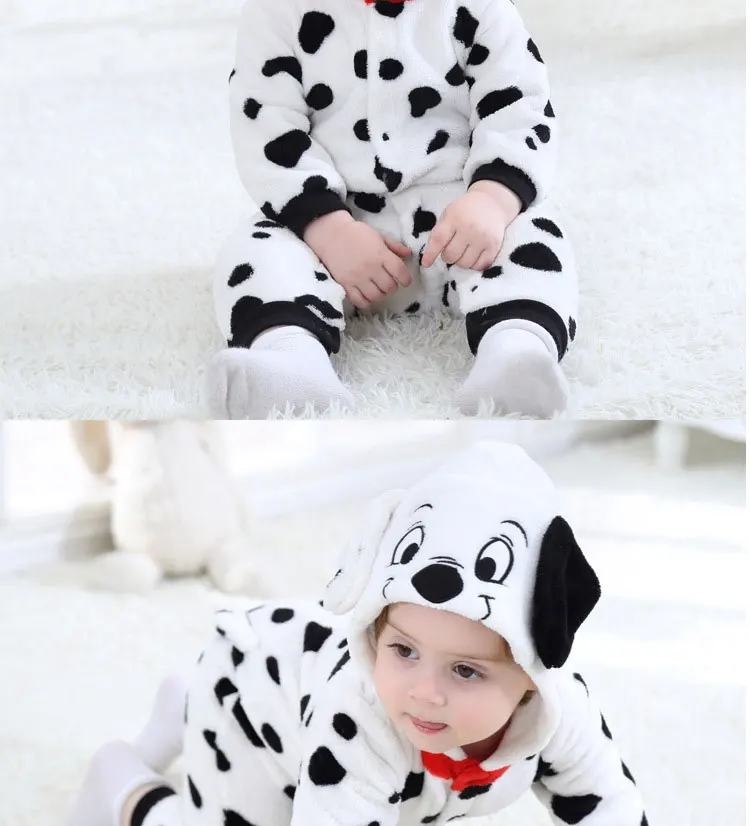 Kigurumis Dalmatian Dog Zipper Pajamas Costume For Baby Kigurumis Dalmatian Dog Zipper Pajamas Costume For Baby