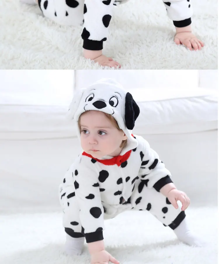 Kigurumis Dalmatian Dog Zipper Pajamas Costume For Baby Kigurumis Dalmatian Dog Zipper Pajamas Costume For Baby