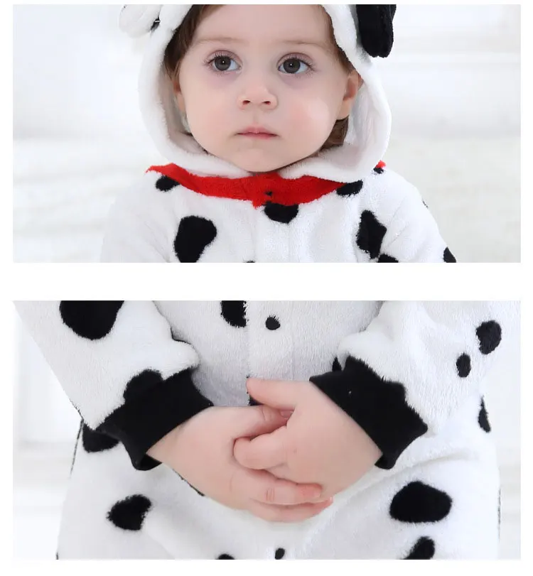 Kigurumis Dalmatian Dog Zipper Pajamas Costume For Baby Kigurumis Dalmatian Dog Zipper Pajamas Costume For Baby