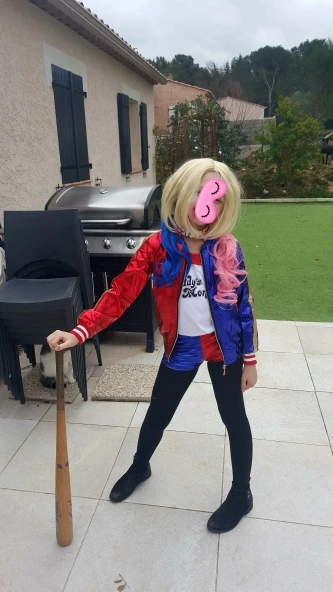 Harley Quinn Suicide Squad Jacket, Pants, Bracelet, Belt, Necklace & Gloves Accessories Full Set Harley Quinn Suicide Squad Jacket, Pants, Bracelet, Belt, Necklace & Gloves Accessories Full Set