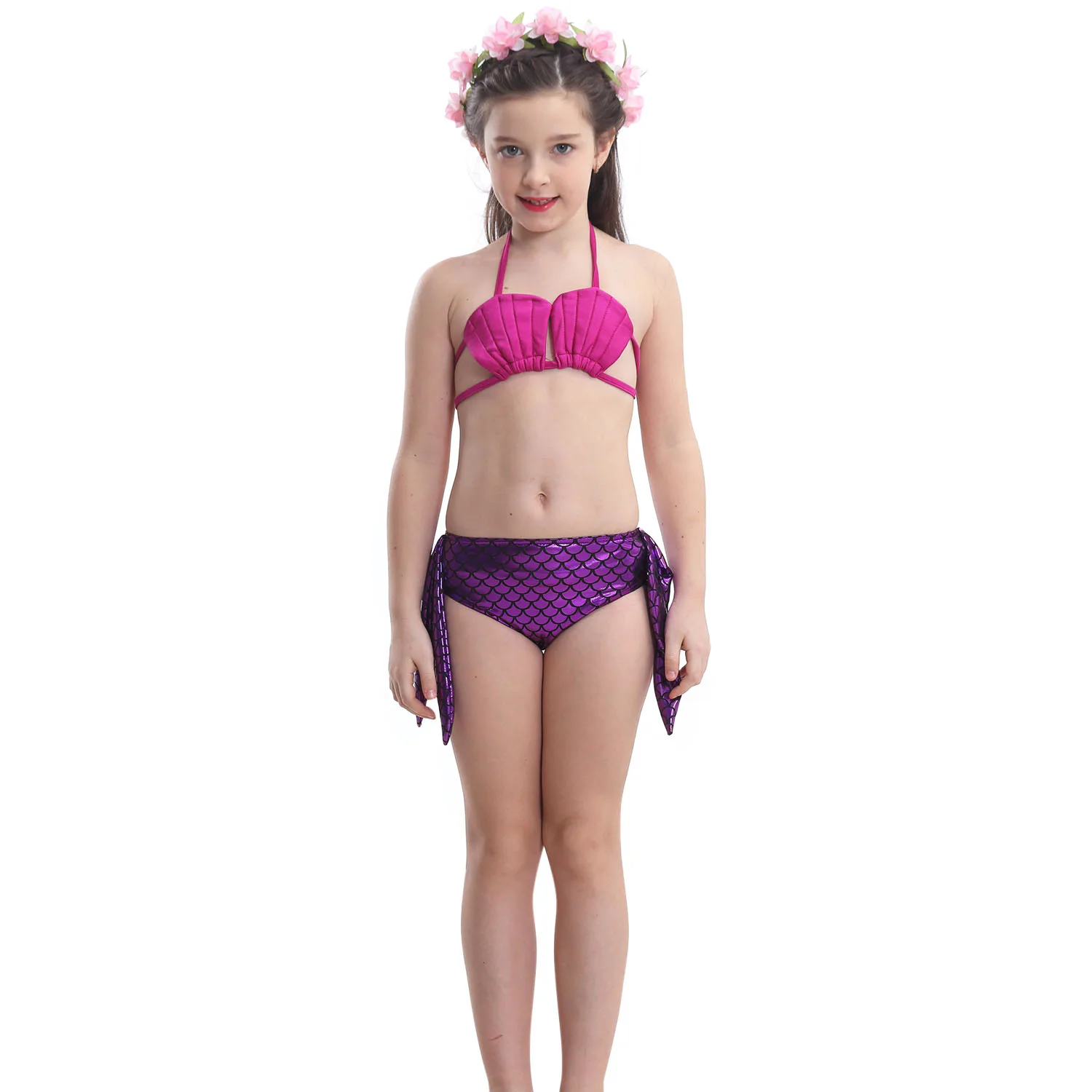 Little Mermaid Tails Swimming Kawaii Costume For Girls