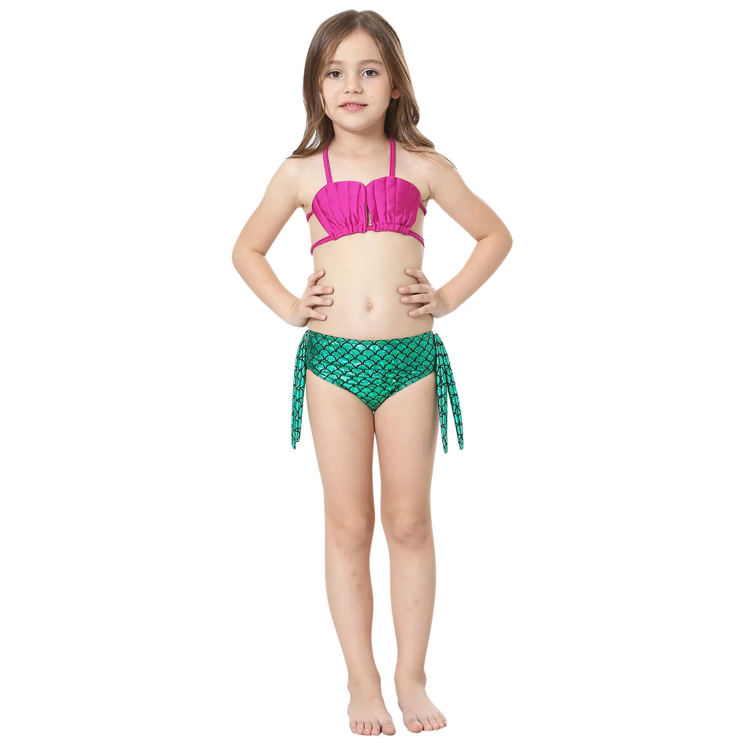 Little Mermaid Tails Swimming Kawaii Costume For Girls