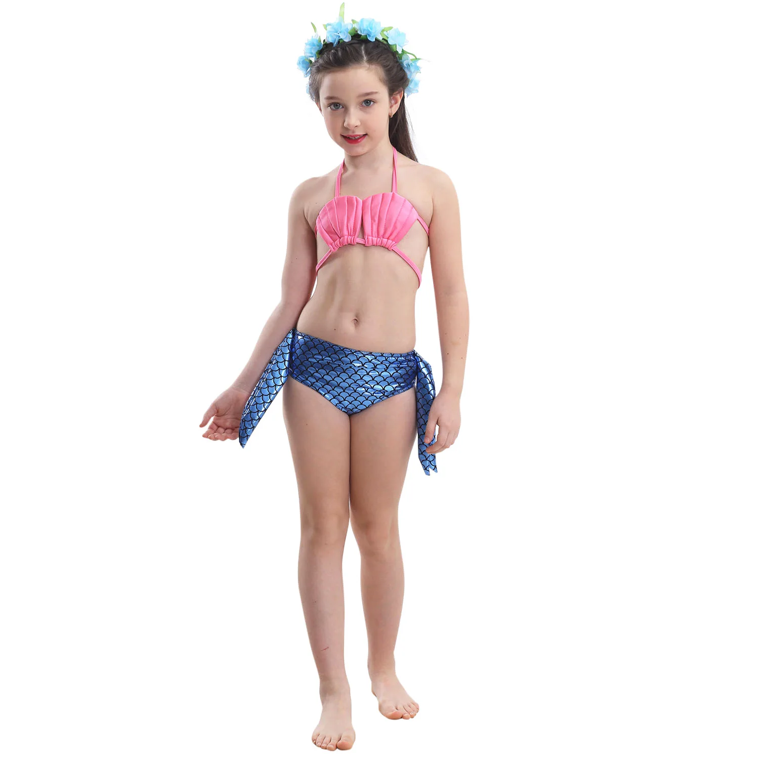 Little Mermaid Tails Swimming Kawaii Costume For Girls