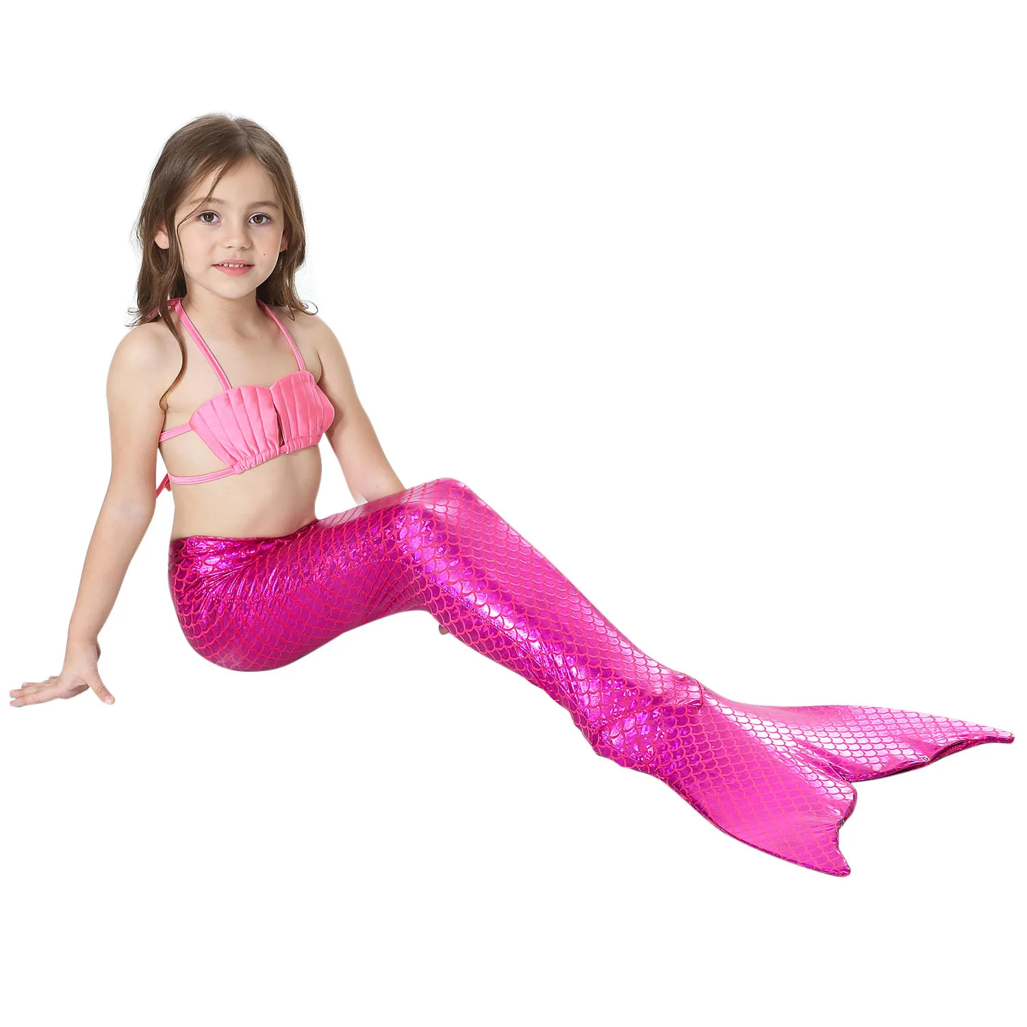 Little Mermaid Tails Swimming Kawaii Costume For Girls