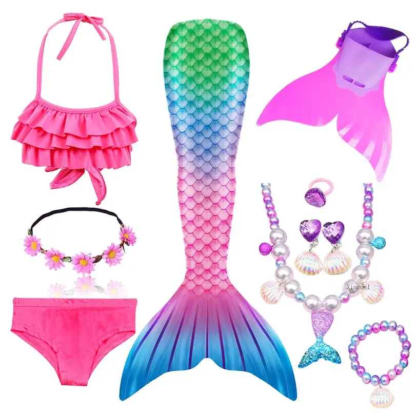 Mermaid Swimsid Monofin Swimming Cosplay Costume Mermaid Swimsid Monofin Swimming Cosplay Costume