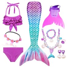 Mermaid Swimsid Monofin Swimming Cosplay Costume Mermaid Swimsid Monofin Swimming Cosplay Costume