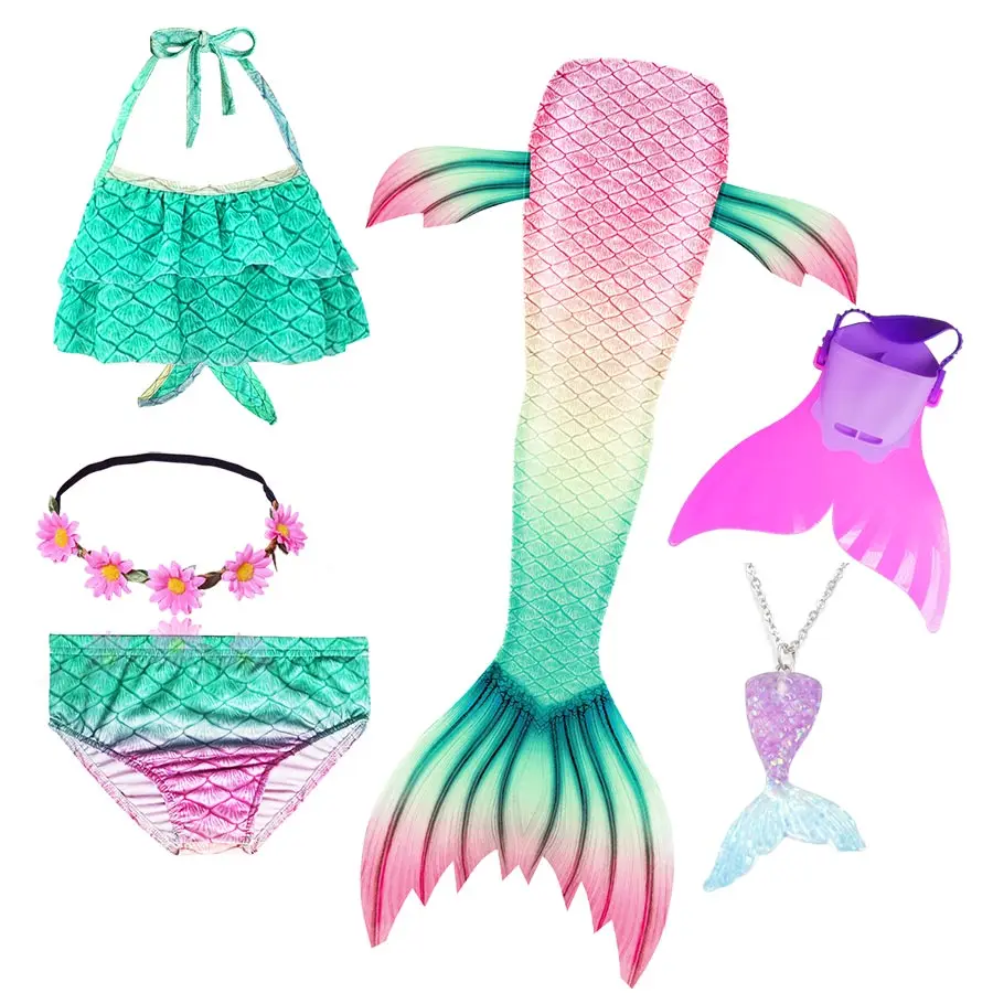Mermaid Swimsid Monofin Swimming Cosplay Costume Mermaid Swimsid Monofin Swimming Cosplay Costume
