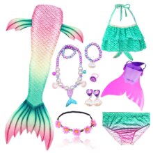 Mermaid Swimsid Monofin Swimming Cosplay Costume Mermaid Swimsid Monofin Swimming Cosplay Costume