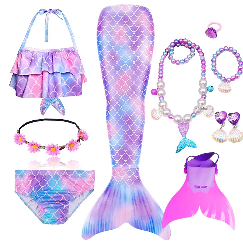 Mermaid Swimsid Monofin Swimming Cosplay Costume Mermaid Swimsid Monofin Swimming Cosplay Costume