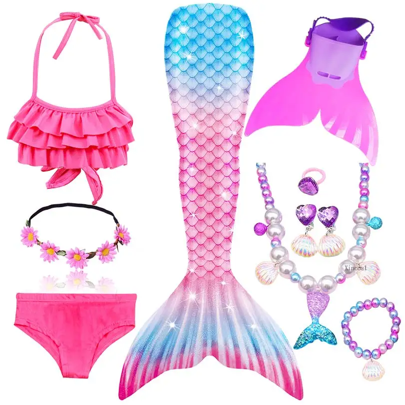 Mermaid Swimsid Monofin Swimming Cosplay Costume Mermaid Swimsid Monofin Swimming Cosplay Costume