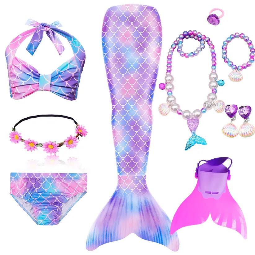 Mermaid Swimsid Monofin Swimming Cosplay Costume Mermaid Swimsid Monofin Swimming Cosplay Costume