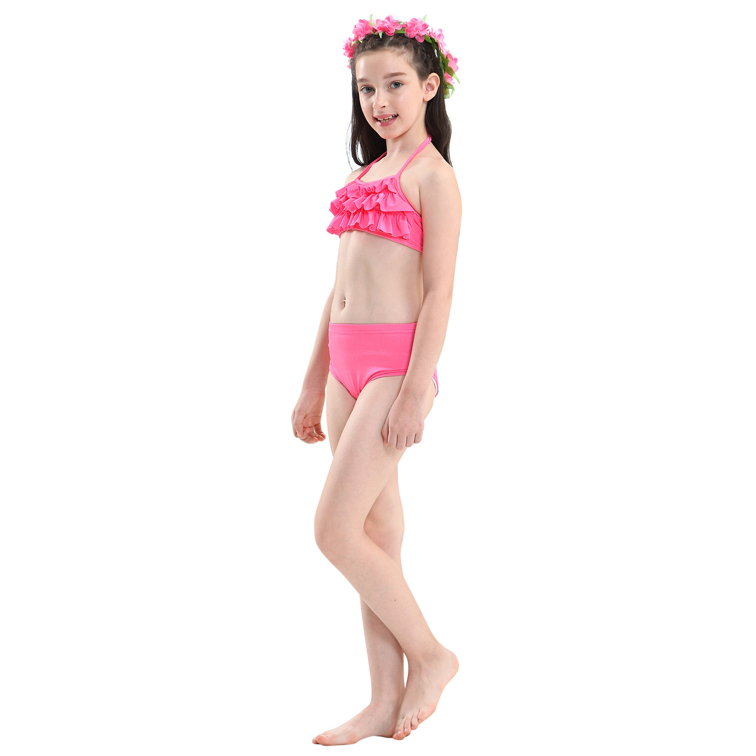 Mermaid Bikini Swimsuit With Flipper Monofin Costume
