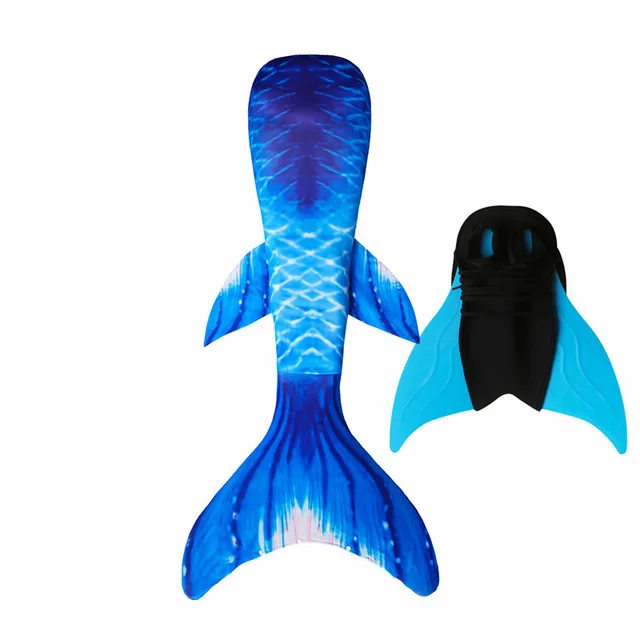 Mermaid Tails With Monofin Swimsuit Costume For Girls