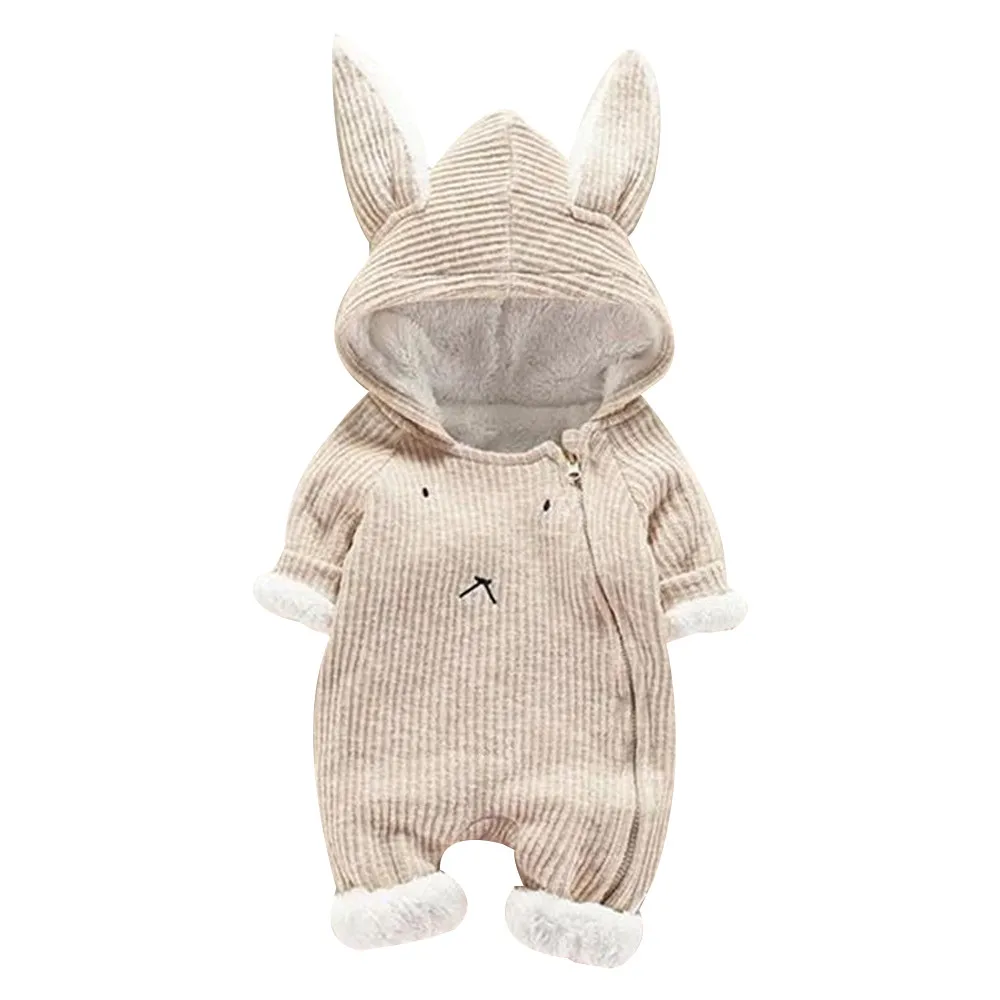 Kawaii 3D Ear Rabbit Toddler Infant Baby Hooded Jumpsuit