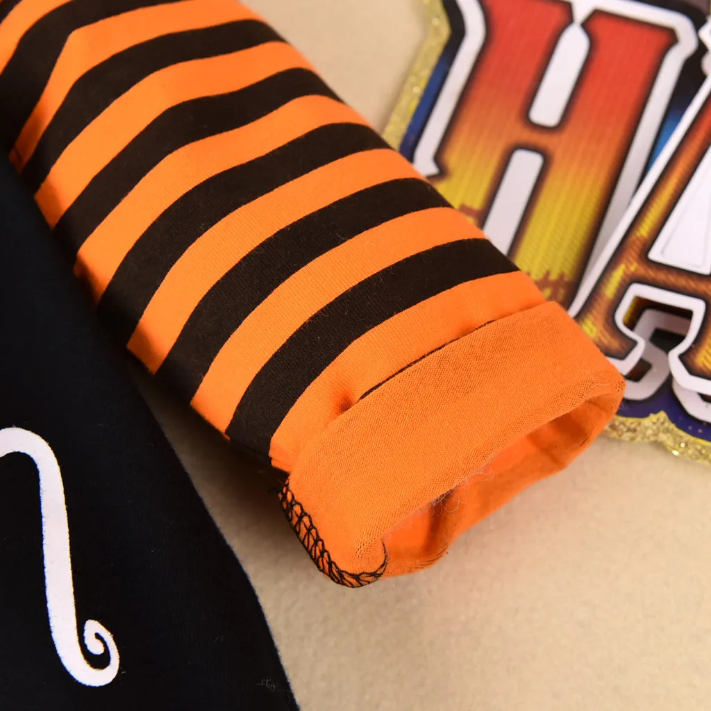 Kawaii Halloween Letter Toddler Infant Baby Hooded Costume