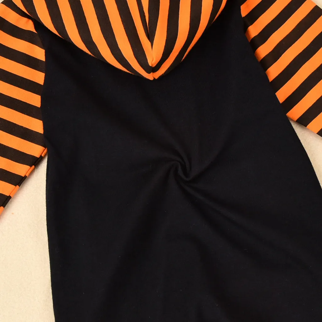 Kawaii Halloween Letter Toddler Infant Baby Hooded Costume