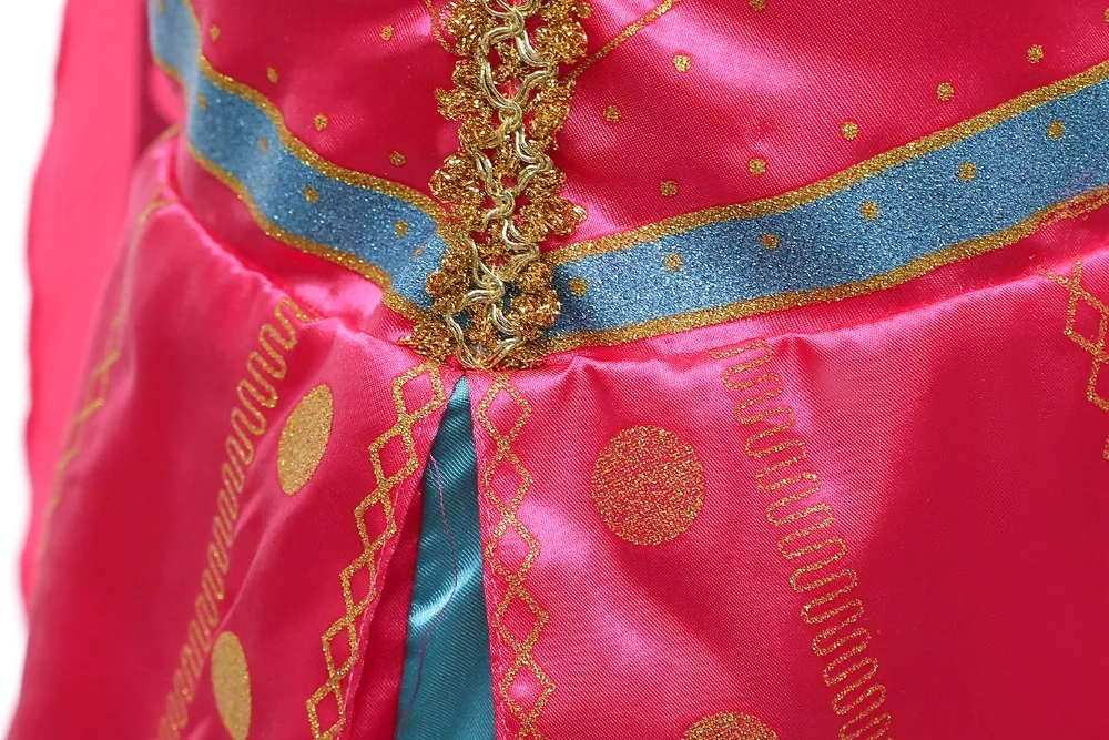 Pink Fuchsia Aladdin Jasmine Costume Outfit For Kids