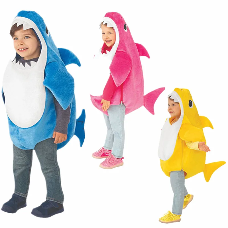 Shark Cartoon Cosplay Halloween Costume For Kids